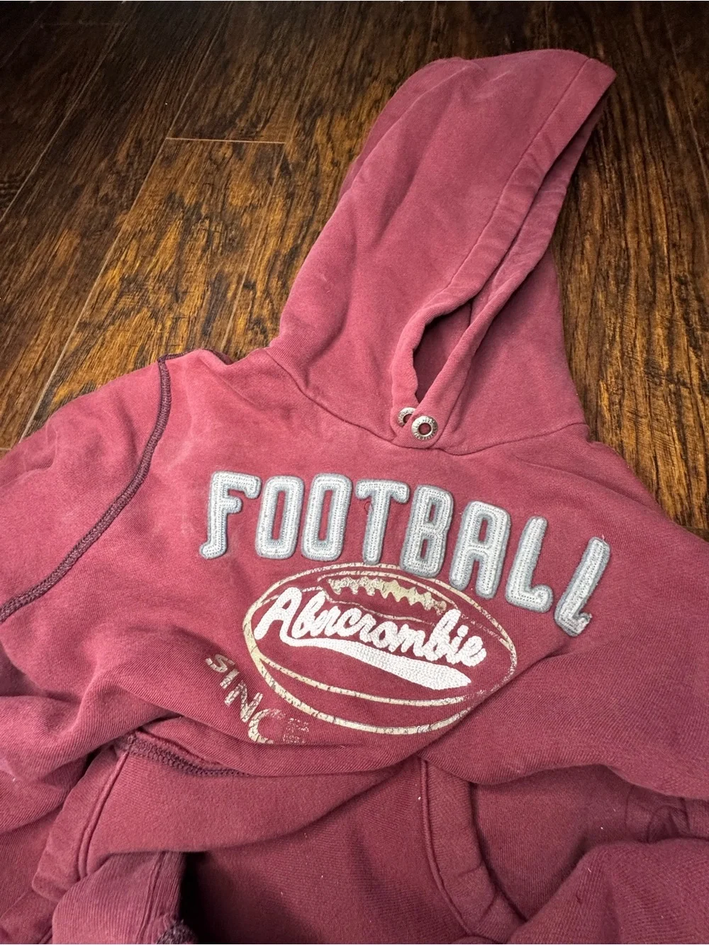 USED BOYS LARGE Abercrombie Hoodie- SEE PICS FOR FLAWS